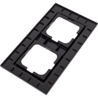 2-местная рамка OVIVO QUANTUM, черный, 405-360000-226
