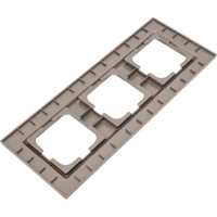 3-местная рамка OVIVO QUANTUM, медь, 405-330000-227