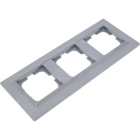 3-местная рамка OVIVO QUANTUM, серебро, 405-320000-227