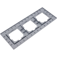 3-местная рамка OVIVO QUANTUM, серебро, 405-320000-227