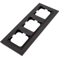 3-местная рамка OVIVO QUANTUM, черный, 405-360000-227