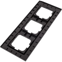 3-местная рамка OVIVO QUANTUM, черный, 405-360000-227