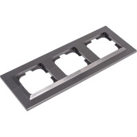 3-местная рамка OVIVO QUANTUM, сталь, 405-340000-227