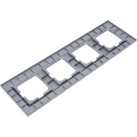 4-местная рамка OVIVO QUANTUM, серебро, 405-320000-228