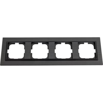 4-местная рамка OVIVO QUANTUM, черный, 405-360000-228