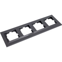 4-местная рамка OVIVO QUANTUM, черный, 405-360000-228