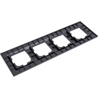 4-местная рамка OVIVO QUANTUM, черный, 405-360000-228