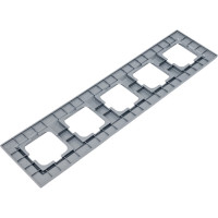 5-местная рамка OVIVO QUANTUM, серебро, 405-320000-250