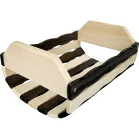 Угловой извилистый абажур Бацькина Баня Zebra 30776