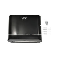 Диспенсер бумажных полотенец Puff 5135Bl, черный, ABS-пластик 1402.01