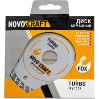 Диск алмазный отрезной по бетону TURBO 150x22.23x2.2 мм, 1 шт NOVOCRAFT TUR150222322