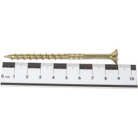 Саморезы по дереву КРЕП-КОМП ПРОФИ желтые, потайные, 6.0x90 мм, 10 шт. 06090Fhмф