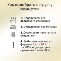 Механизм подъема ЭЛИМЕТ МПК 1000, газлифты 800N БП-00002467