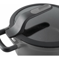 Cотейник с крышкой BergHOFF Gem grey 28 см, 4.6 л 2307421