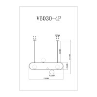 Подвесной светильник Moderli Miya V6030-4P
