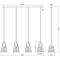 Подвесной светильник Moderli Ekaterina V3021-4P