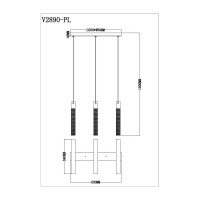 Подвесной светильник Moderli Novas V2890-PL