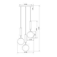 Подвесной светильник Moderli Host V2851-3P