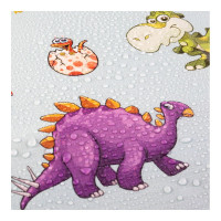 Защита спинки сиденья SKYWAY ПВХ frontlit мультяшные динозаврики фон S06101039