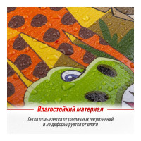 Защита спинки сиденья SKYWAY ПВХ frontlit африка, звери S06101035