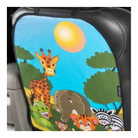 Защита спинки сиденья SKYWAY ПВХ frontlit африка, звери S06101035