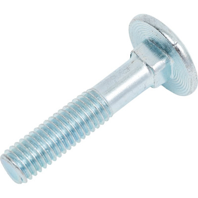 Мебельный болт МЕТАЛЛСЕРВИС M8x40, DIN 603, цинк, 20 шт. 1239385
