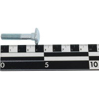 Мебельный болт МЕТАЛЛСЕРВИС M8x40, DIN 603, цинк, 20 шт. 1239385