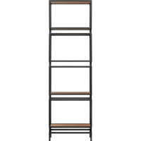 Стеллаж GreenWeen BRICK, черный каркас, полки ЛДСП Робиния, 1960x600x300 GW-BRICK-B-LD-R