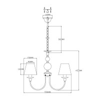 Подвесная люстра Moderli Feels V2613-5P