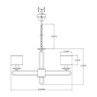 Подвесная люстра Moderli Celestia V2632-8P