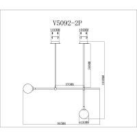 Светильник на штанге Moderli Lingdal V5092-2P