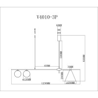 Светильник на штанге Moderli Dellay V4010-3P