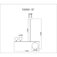 Светильник на штанге Moderli Sheman V6000-3P
