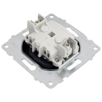 Механизм розетки OVIVO б/з, серебро 600-000310-215