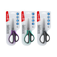 Ножницы Berlingo Easycut 350 15 см, ассорти, эргономичные ручки, мягкие вставки, европодвес DNn_15035