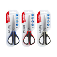 Ножницы Berlingo Easycut 300 19 см, ассорти, мягкие вставки, европодвес DNn_19035