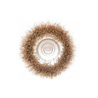 Щетка чашка (125 мм, М14, латун. витая проволка) для ушм BEOROL 245847