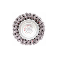 Щетка чашка (100 мм, М14, крученая проволка 0,5 мм) для ушм BEOROL 245849