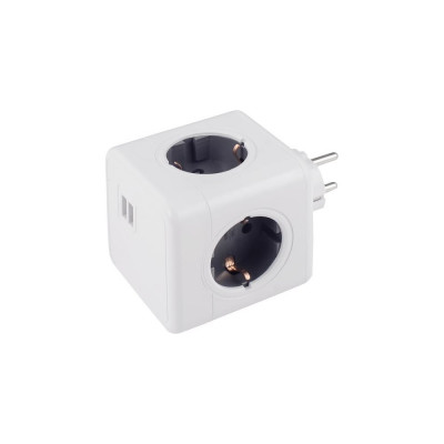 Разветвитель ROCKETSOCKET Cube Original 4 Euro GN1204