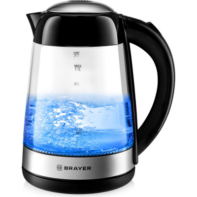 Электрический чайник 1,7 л BRAYER BR1012BK