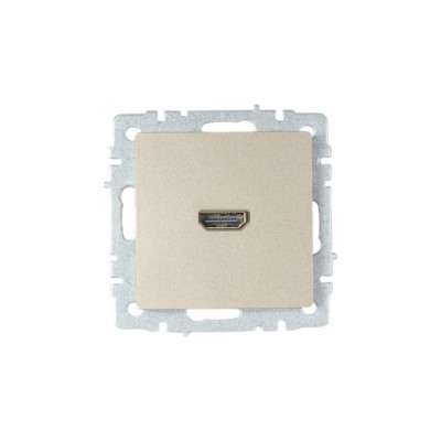 IEK Brite розетка hdmi рhdmi-0-брш шампань BR-H10-K37