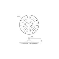 IDDIS Душевая насадка верхняя круглая хром optima home OPH22CRi64