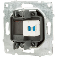 Механизм компьютерной 1-местной розетки RJ45 OVIVO CAT6, мокка, 600-000319-229