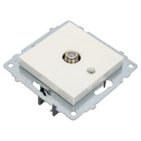 Механизм розетки OVIVO спутник F-коннектор, белый, 600-000301-231