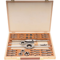 Набор метчиков и плашек Bucovice Tools BSW 1/8-1/2 115CrV3 34 предмета 311012