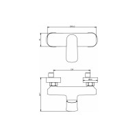 Смеситель для душа Savol SK-H7403