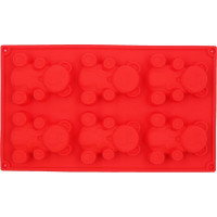 Силиконовая форма для выпечки Кошкин Дом Мишки, 6 ячеек, 29x17x2 см 50-11-023