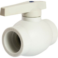 Шаровой кран EVER PLAST 50 ручка PP-R БЕЛЫЙ Россия 543245