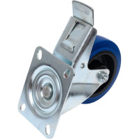 Колесо поворотное SRCLb 42 (100 мм; резина; с тормозом (F) TOR 1024395