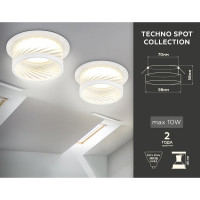 Встраиваемый светильник Ambrella Light из стекла Techno TN1251